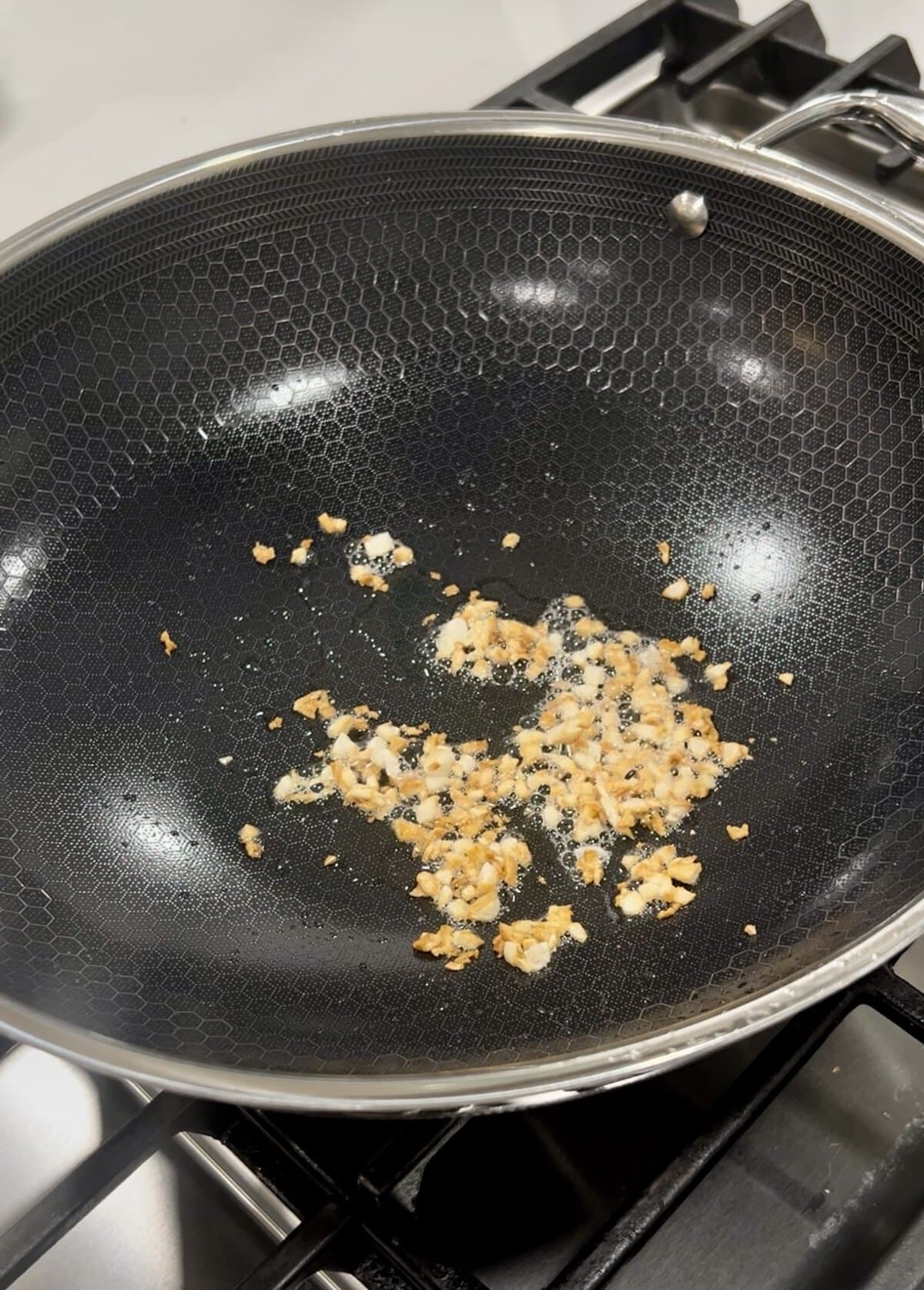 browned garlic.