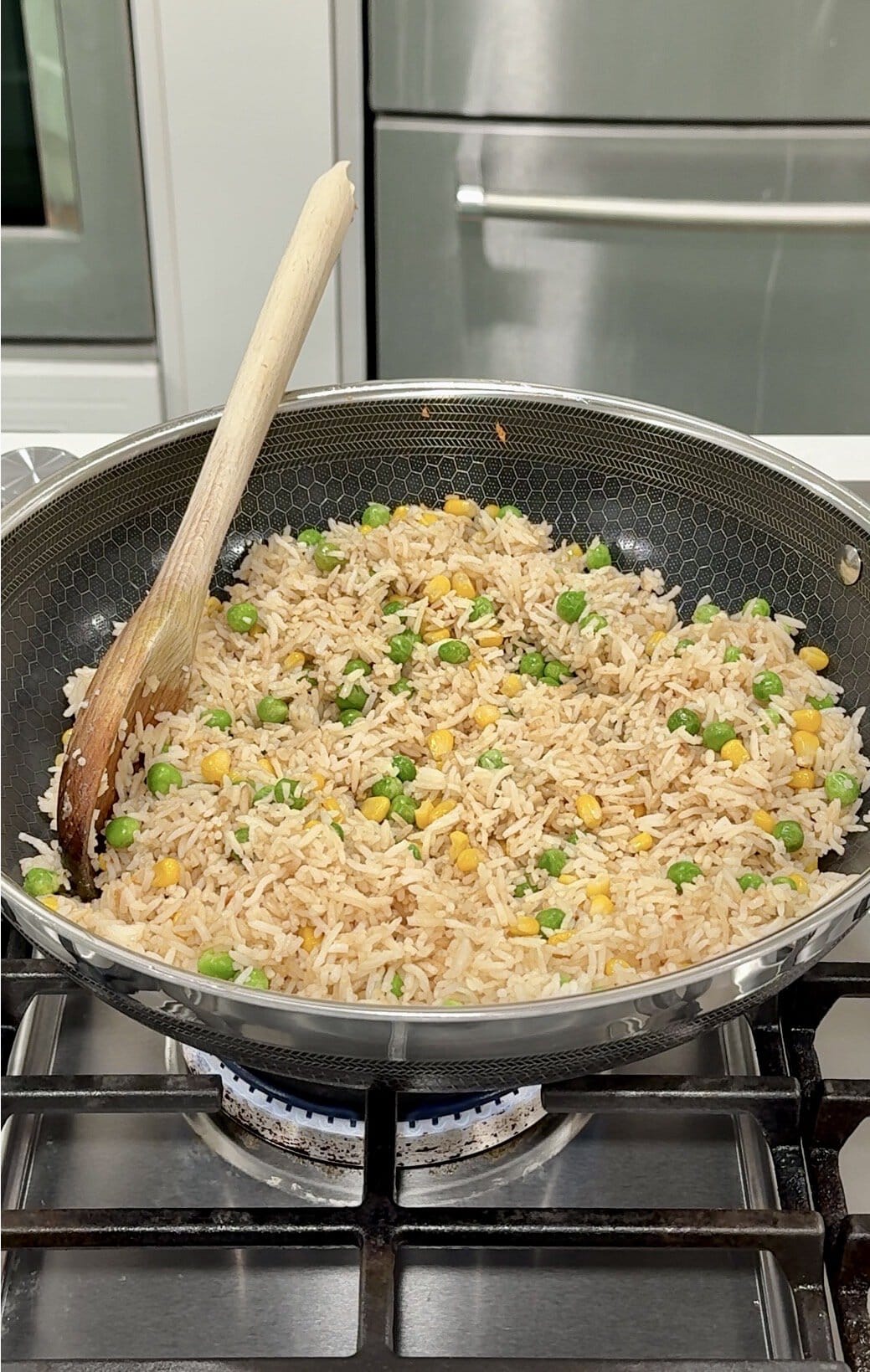 cooked fried rice.