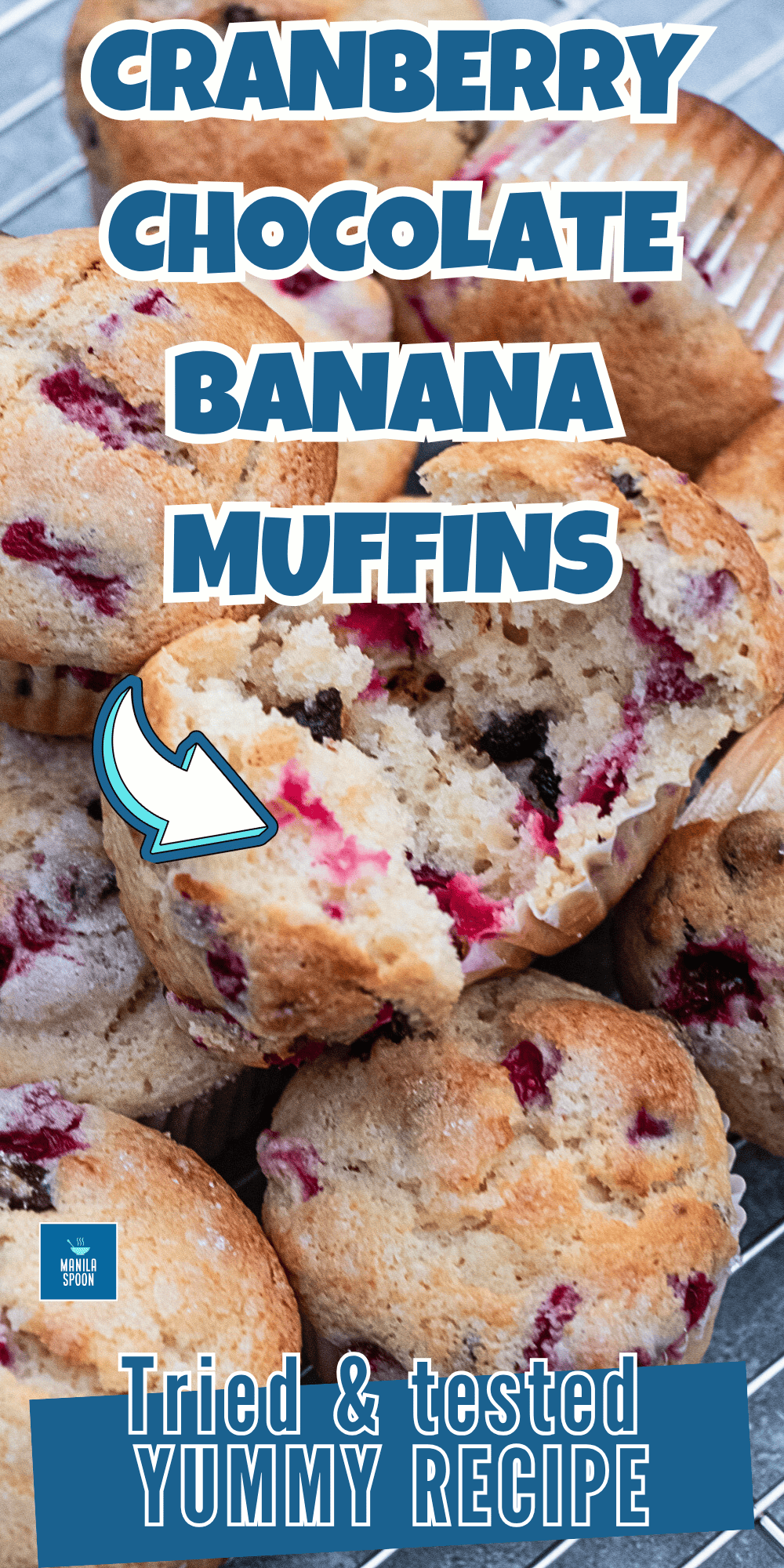 Wherever I bring these muffins I always get compliments. They look pretty with the dots of cranberry, so moist and very delicious. Use fresh, frozen or dried cranberries.
Moist, delicious, and bursting with flavor, these Cranberry Chocolate Banana Muffins are a hit wherever you bring them! Made with fresh, frozen, or dried cranberries, they’re perfect for a cozy fall or winter breakfast or a sweet snack treat.