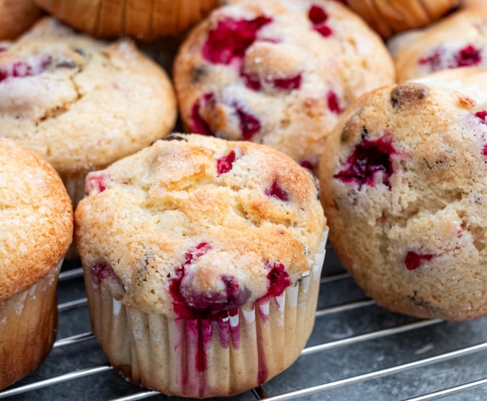 Moist, delicious, and bursting with flavor, these Cranberry Chocolate Banana Muffins are a hit wherever you bring them! Made with fresh, frozen, or dried cranberries, they’re perfect for a cozy fall or winter breakfast or a sweet snack treat.