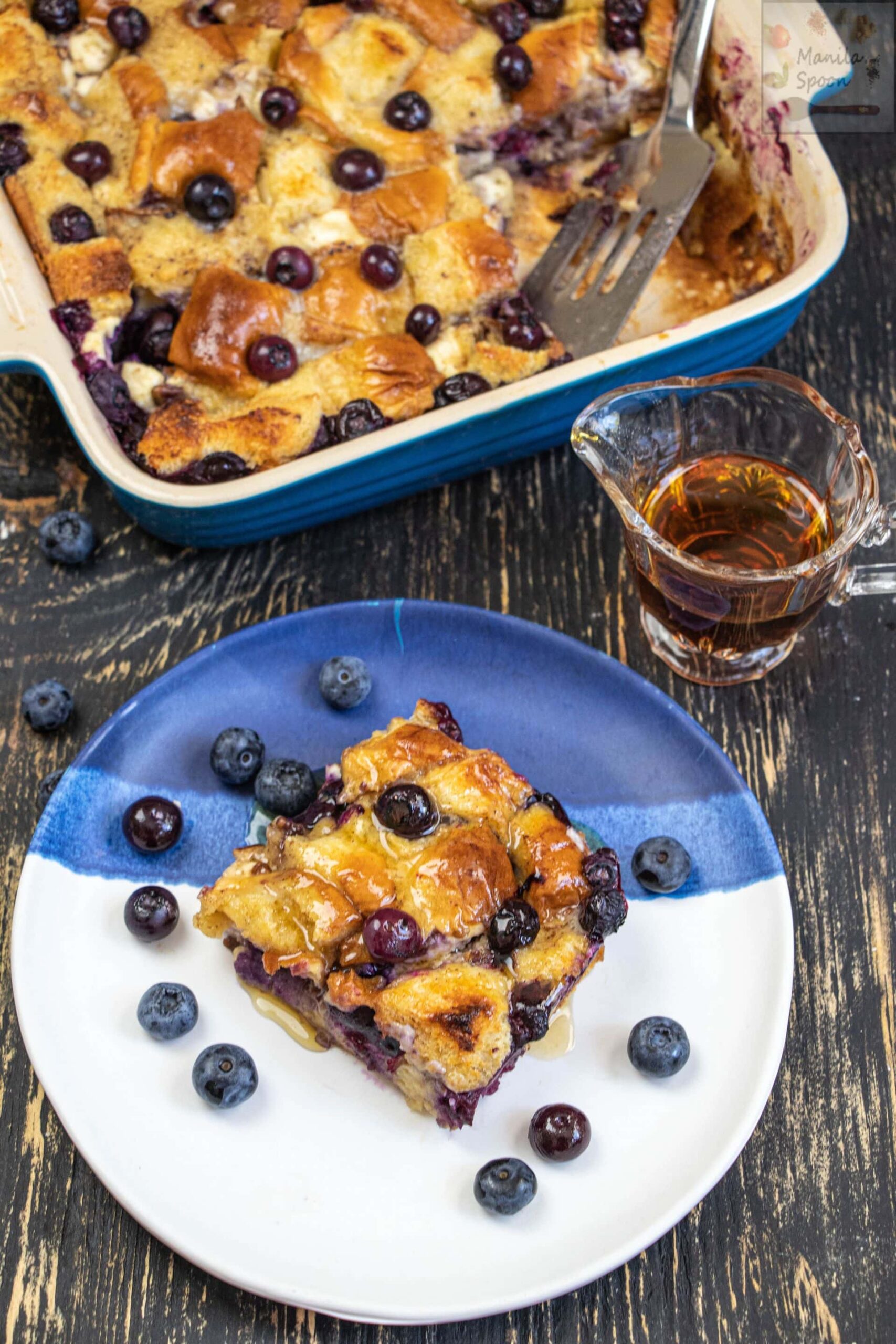 Overnight Blueberry French Toast Casserole Manila Spoon