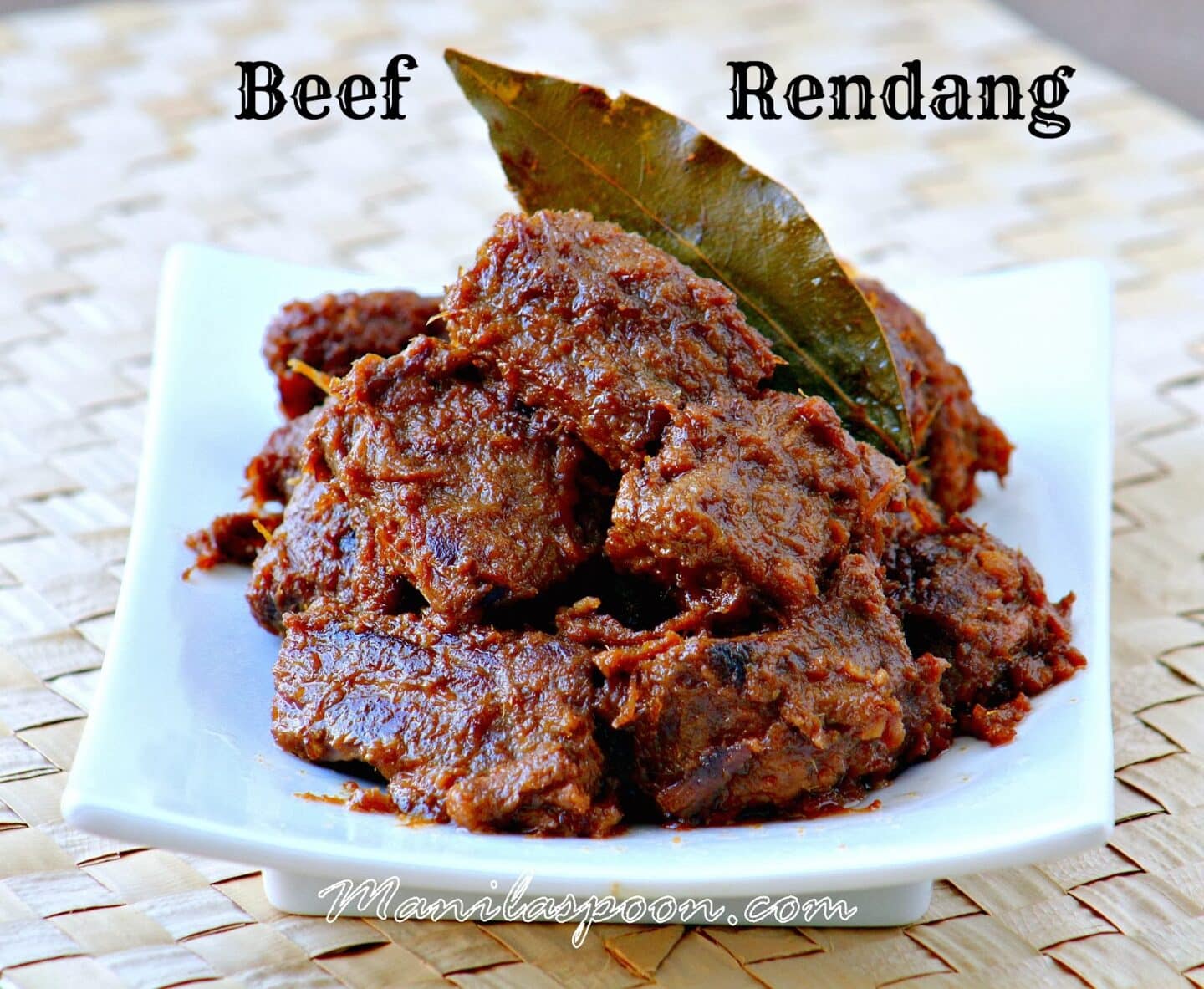This classic Indonesian beef stew is slowly cooked in coconut milk and spices until the meat is melt-in-your-mouth tender, caramelized, and super-tasty! Seriously, the best beef curry ever – Beef Rendang.