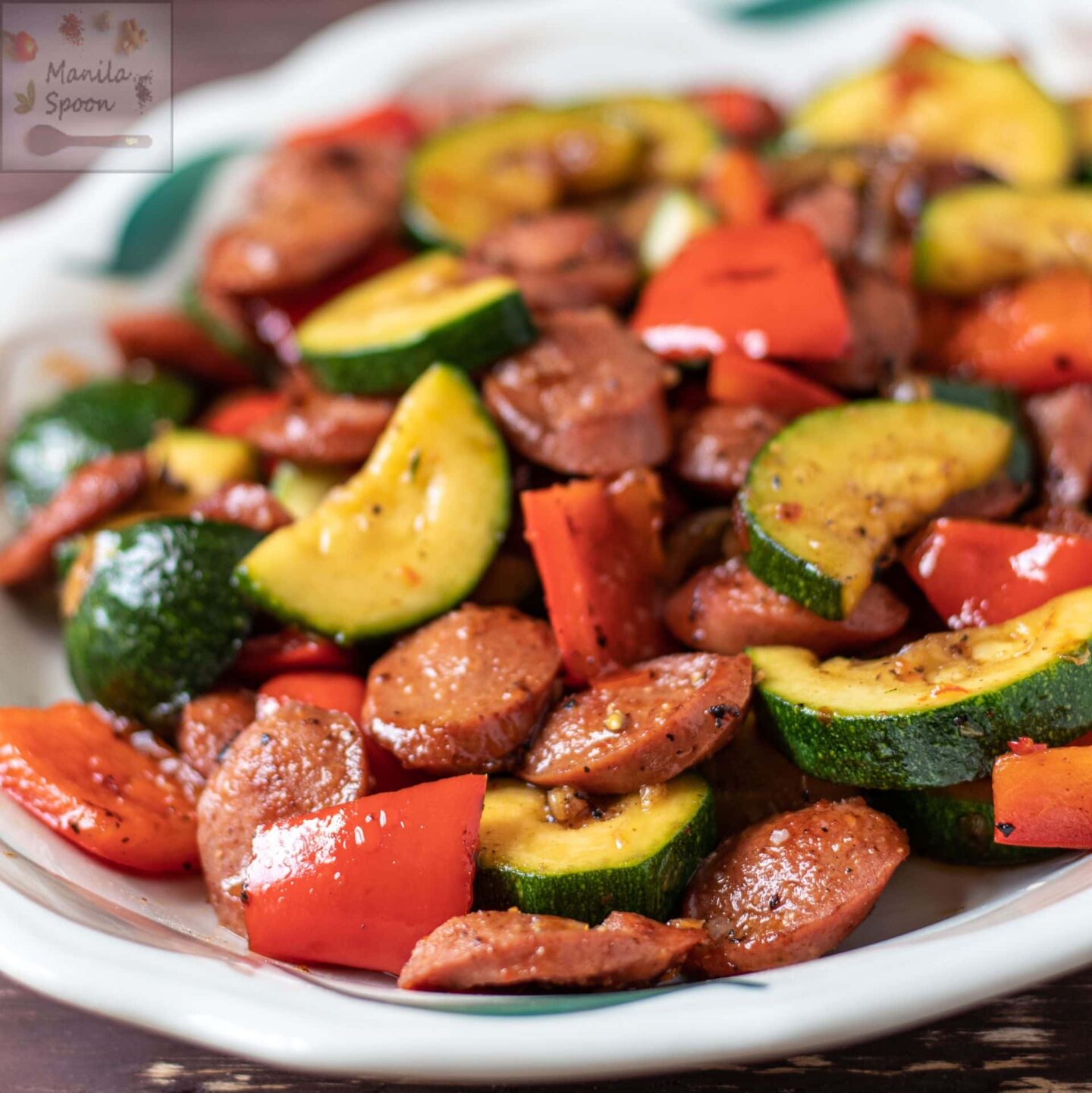 Grilled Sausages with Peppers in Sweet Chili Sauce Manila Spoon