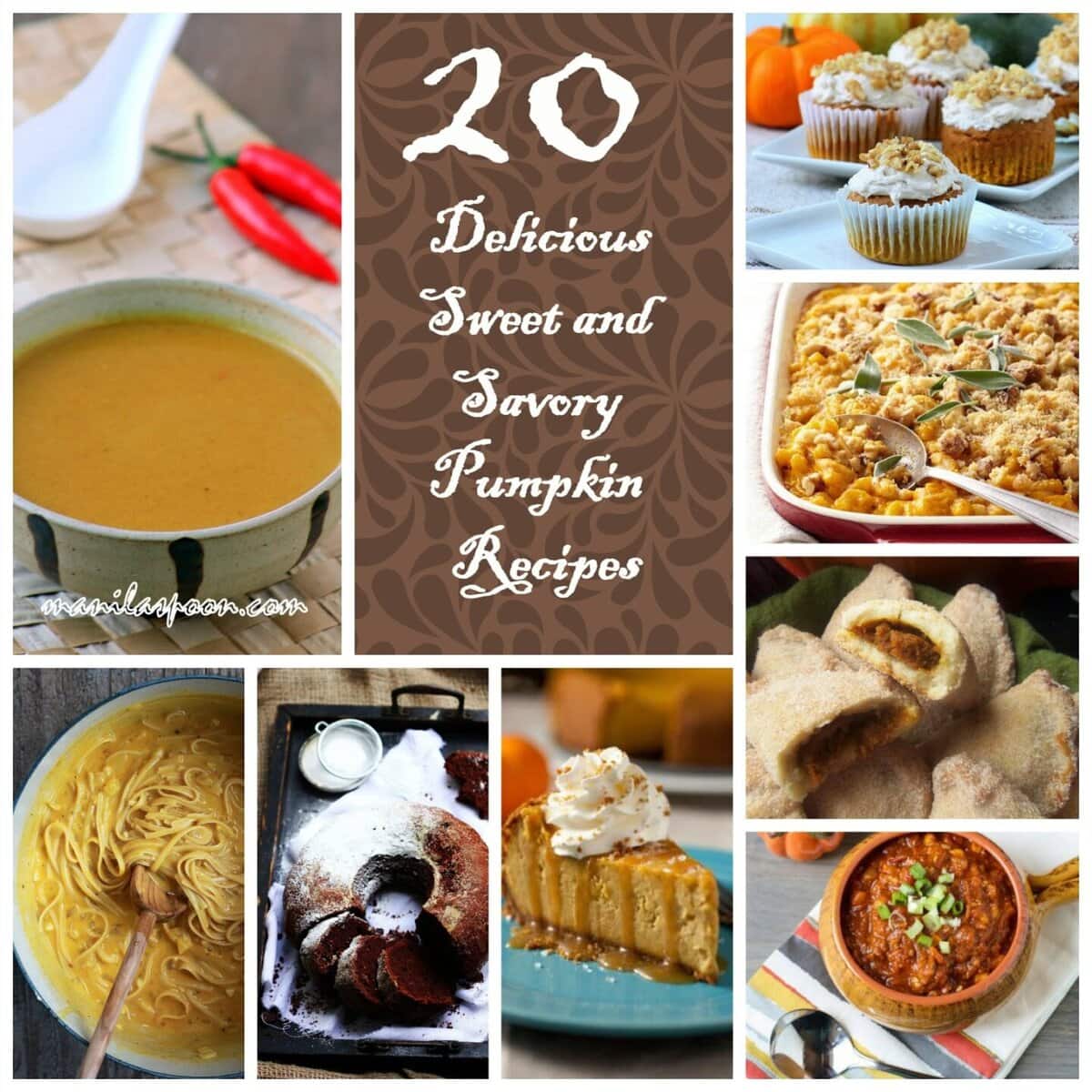 20 Delicious Sweet and Savory Pumpkin Recipes