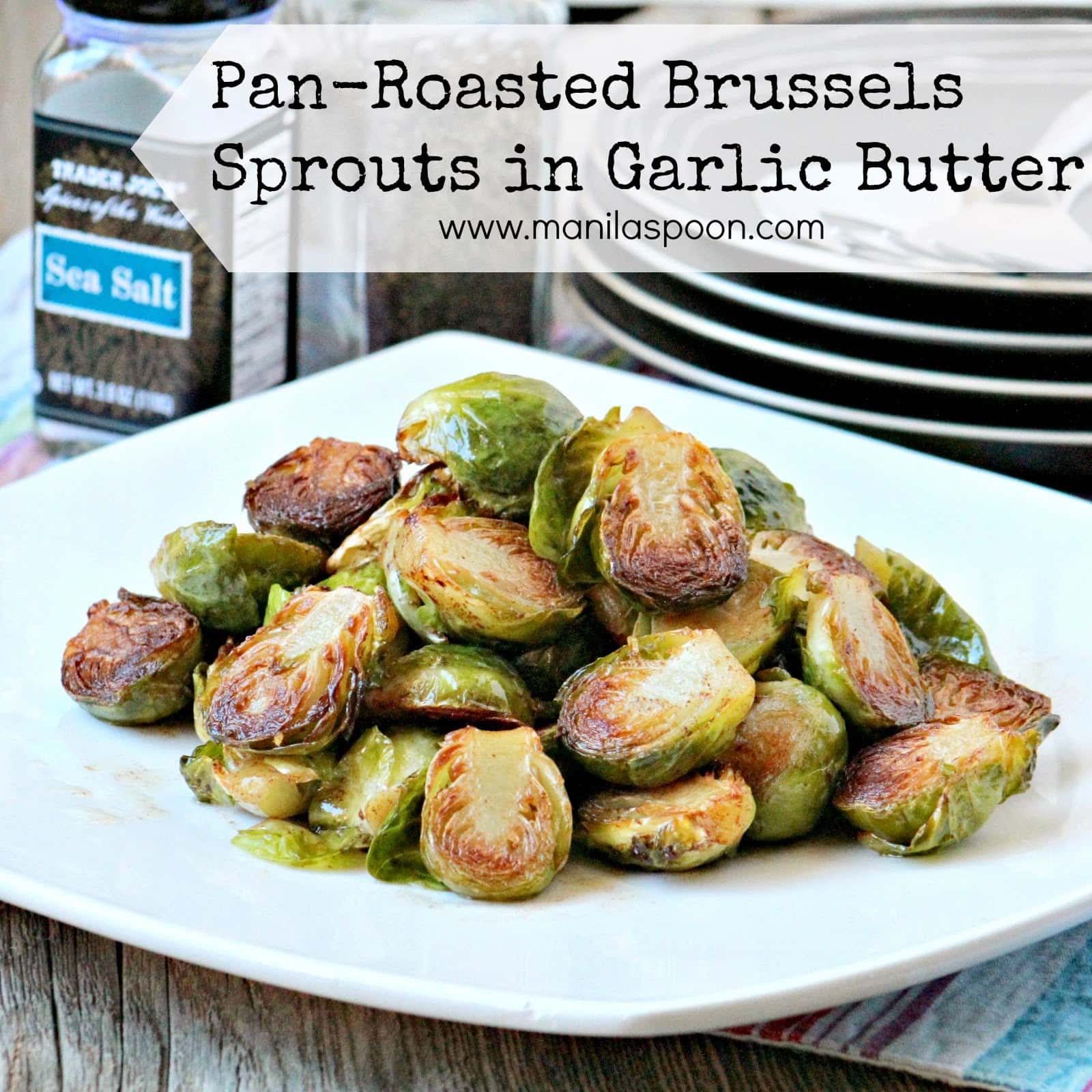 Pan-Roasted Brussels Sprouts in Garlic Butter-image