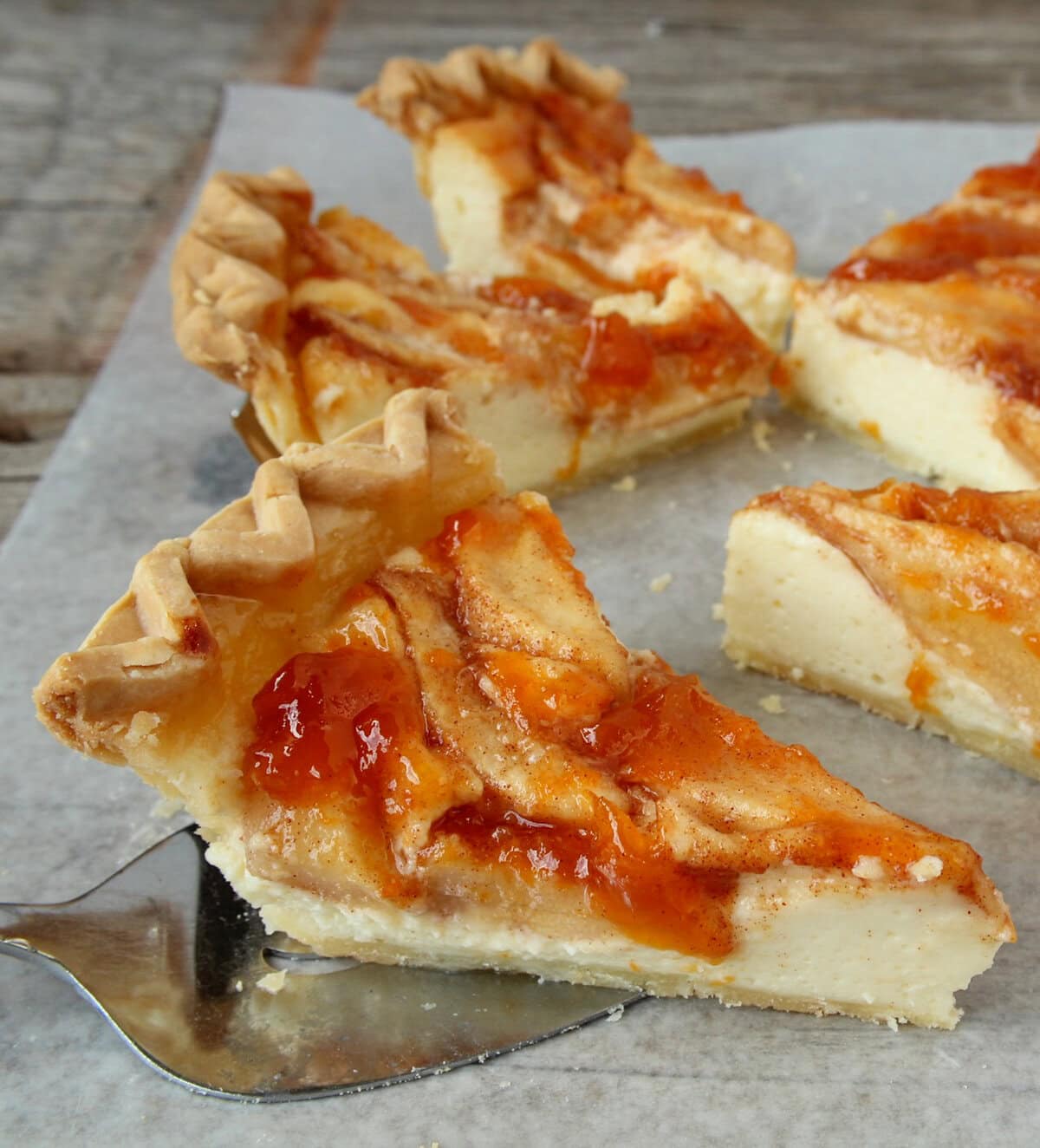 Yummy Pear Cheesecake Pie