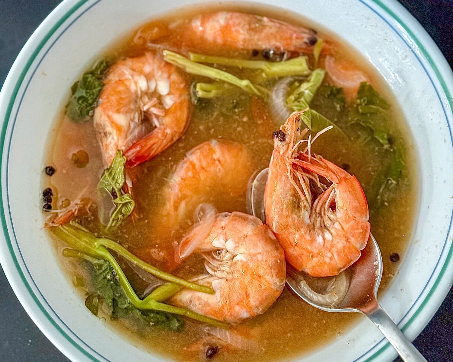 Shrimp in Tamarind Sour Soup (Sinigang na Hipon)