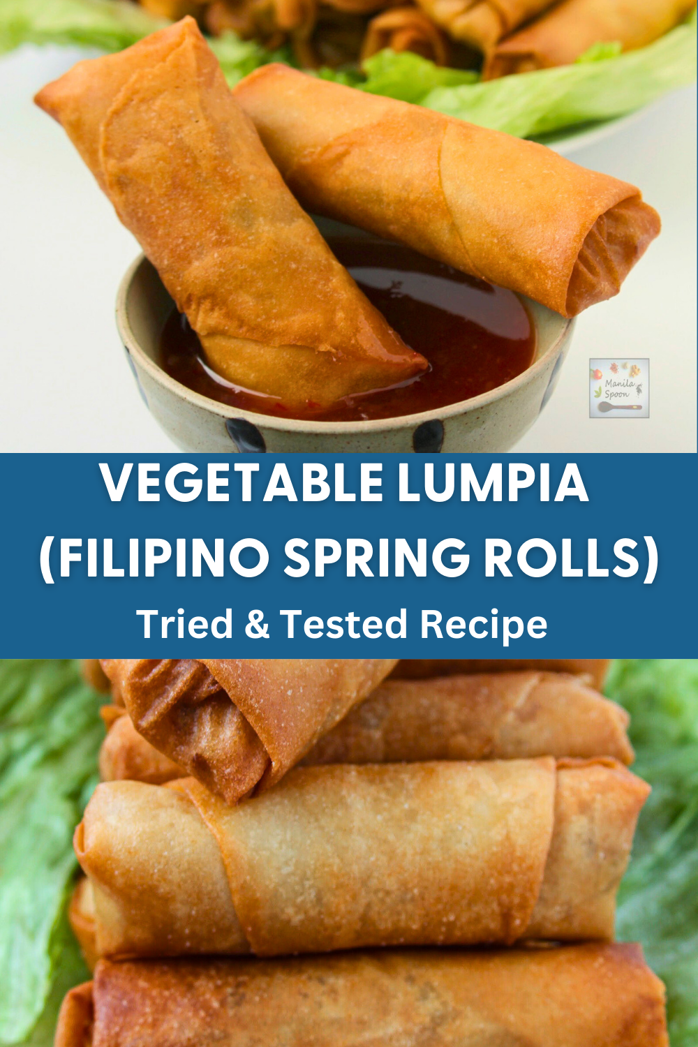 These crunchy and delicious spring rolls (classic lumpia) are the perfect appetizers for any party and make great snacks, too. This can be made fully vegetarian, or a small amount of meat may be added as well.