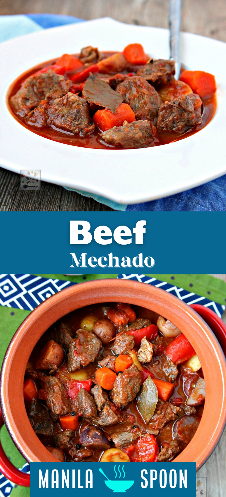 Deliciously tender chunks of beef slowly simmered in tomato sauce flavored with Asian seasonings. Your taste buds are treated to a savory, tangy and sweet explosion of flavors in this yummy Beef Mechado!