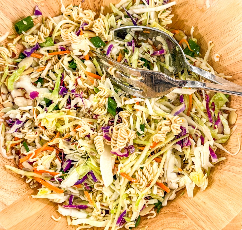 How to Make Asian Ramen Coleslaw