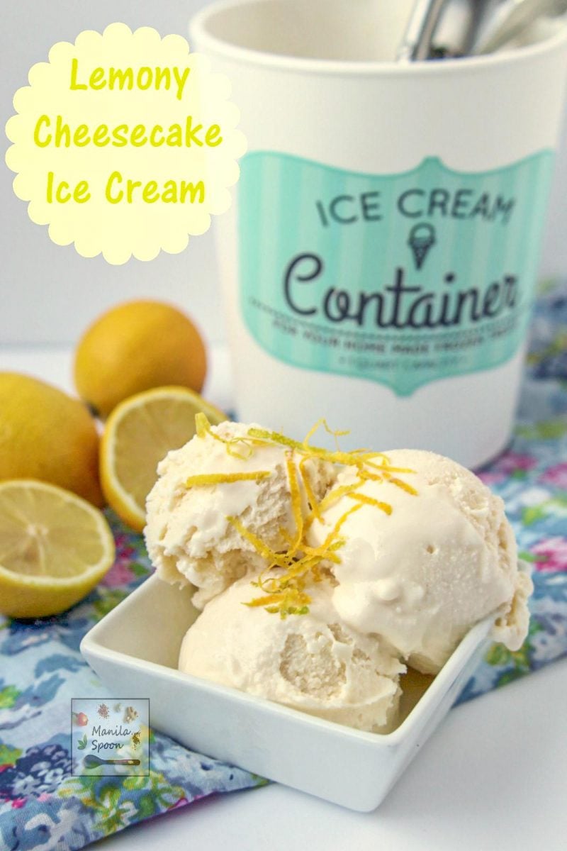 No Churn Lemon Cheesecake Ice Cream Manila Spoon