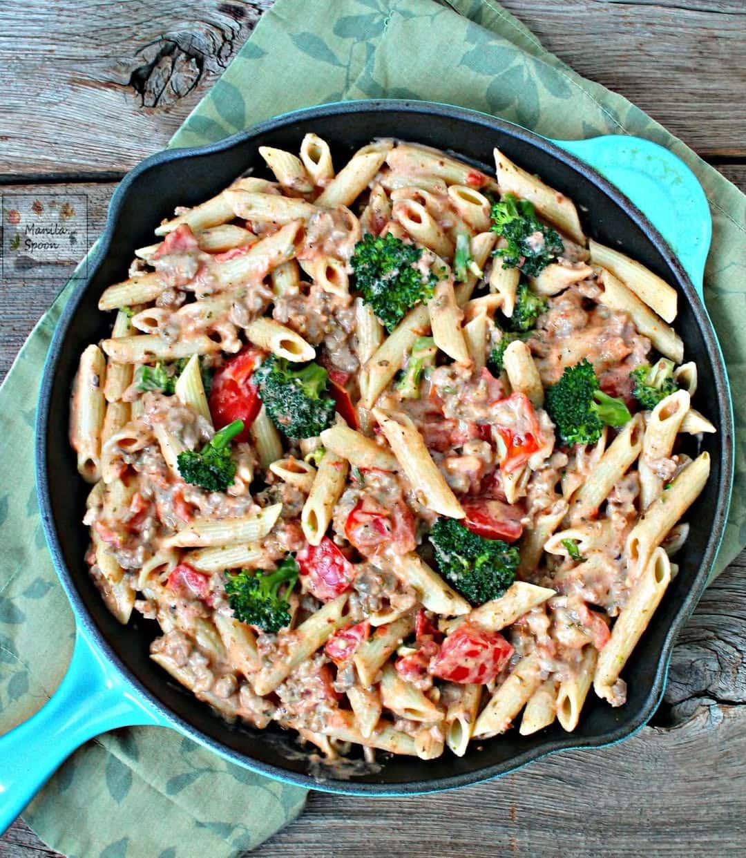 Italian Sausage and Broccoli Alfredo Pasta