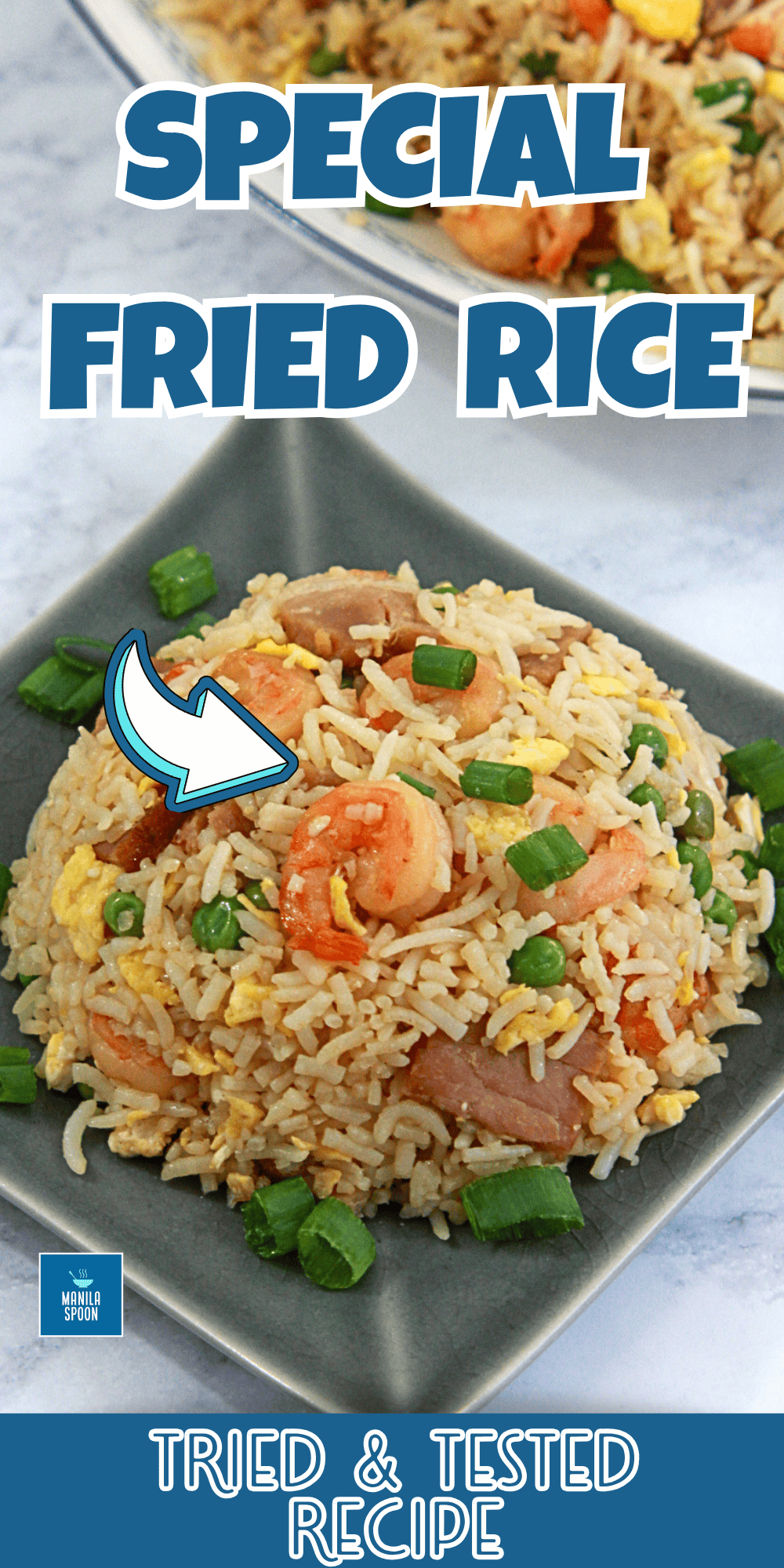Easy and yummy way to make your favorite take-away Chinese Special Fried Rice. | manilaspoon.com