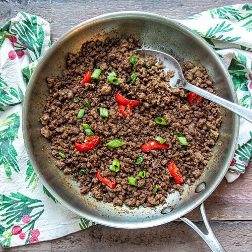 Easy Korean Ground Beef Stir-fry