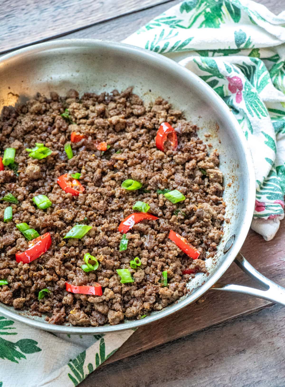 Easy Korean Ground Beef Stir-fry