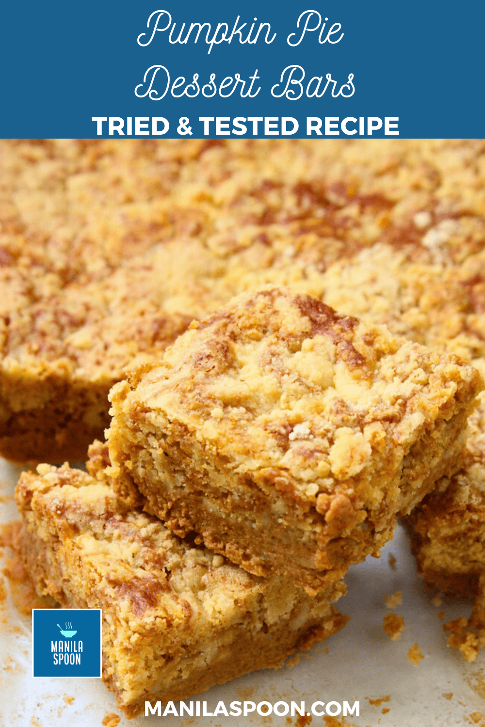 Pumpkin Pie Dessert Bars Image Pin 