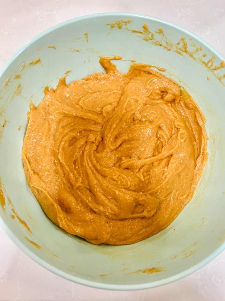 Gently mix everything just until combined.