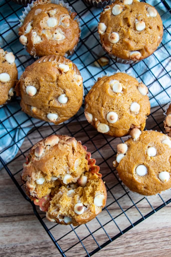 Use this as your basic formula for yummy Pumpkin Muffins! Add your favorite baking chips for extra deliciousness! | manilaspoon.com Easy One-Bowl Pumpkin Muffins | Customizable Fall Recipe