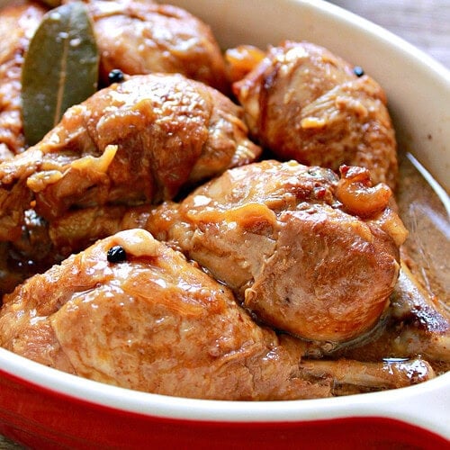 Craving bold, comforting flavors? This Instant Pot Filipino Chicken Adobo is your answer! Tender, juicy chicken simmered in a rich, tangy-salty sauce made with vinegar, soy sauce, garlic, and peppercorns—ready in no time thanks to the pressure cooker! So easy, so good, so classic.