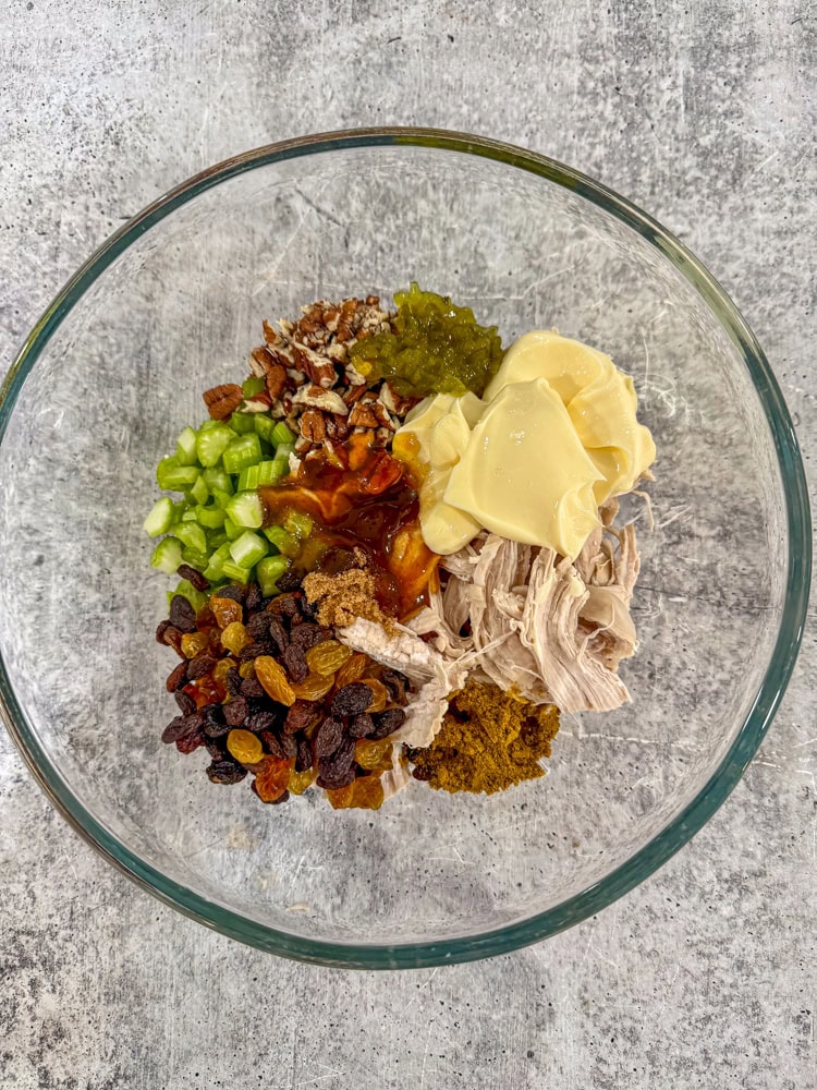 Ingredients for Curried Chicken Salad