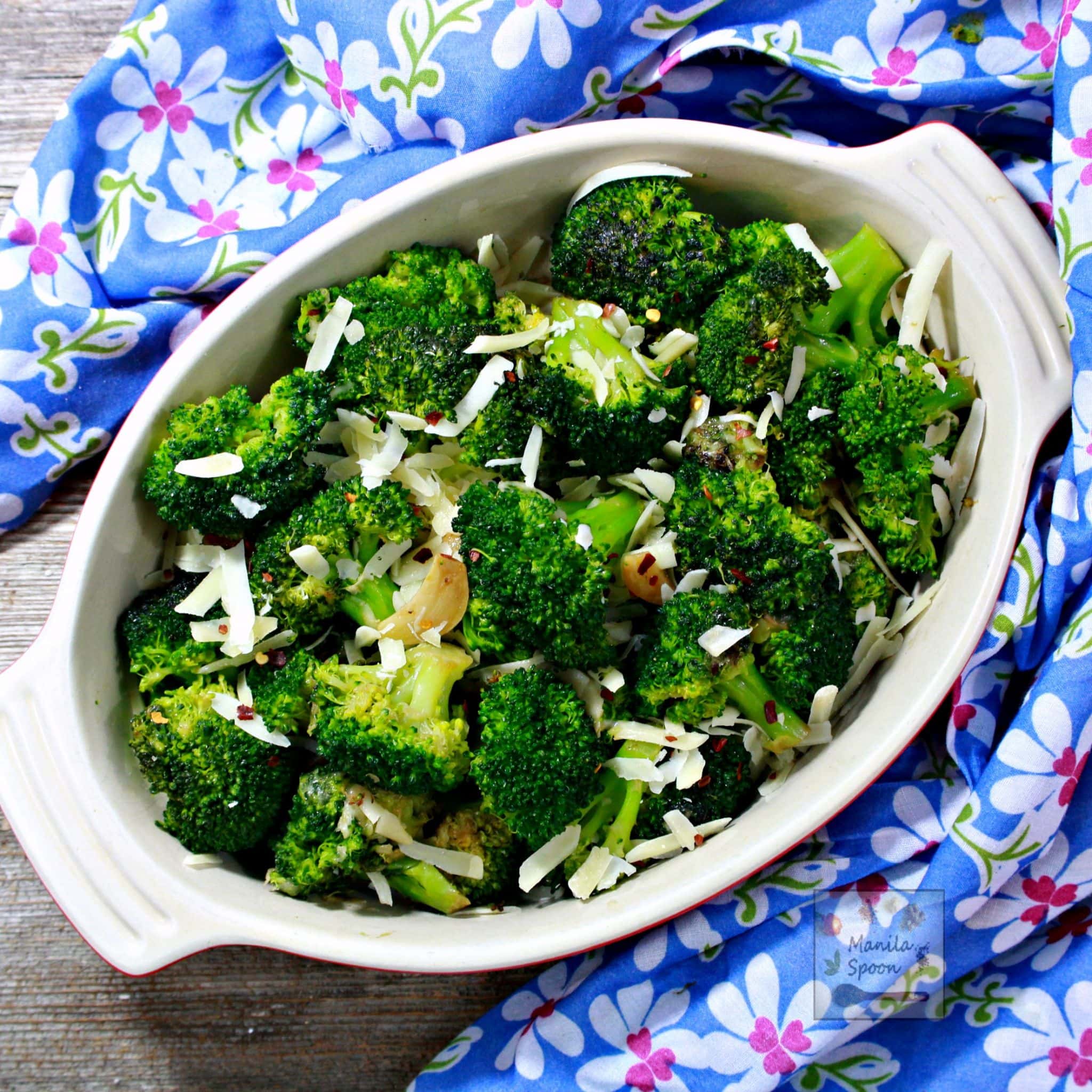 10Minute Garlic Parmesan Broccoli Manila Spoon