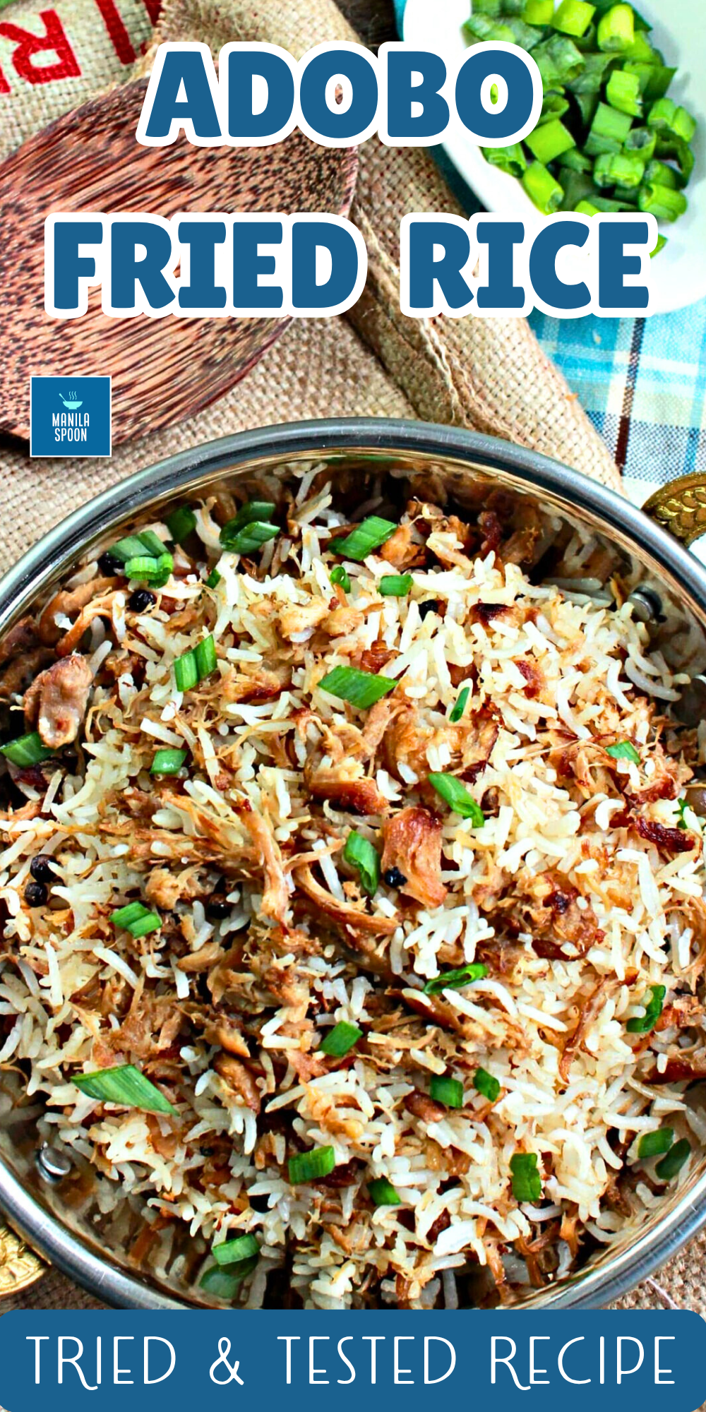 This Filipino Adobo Fried Rice is the best way to use up leftover chicken or pork adobo! Loaded with savory adobo flavor and garlicky goodness, this easy fried rice is a quick, hearty meal perfect for breakfast, lunch, or dinner. Simple, delicious, and packed with Filipino comfort food flavor!