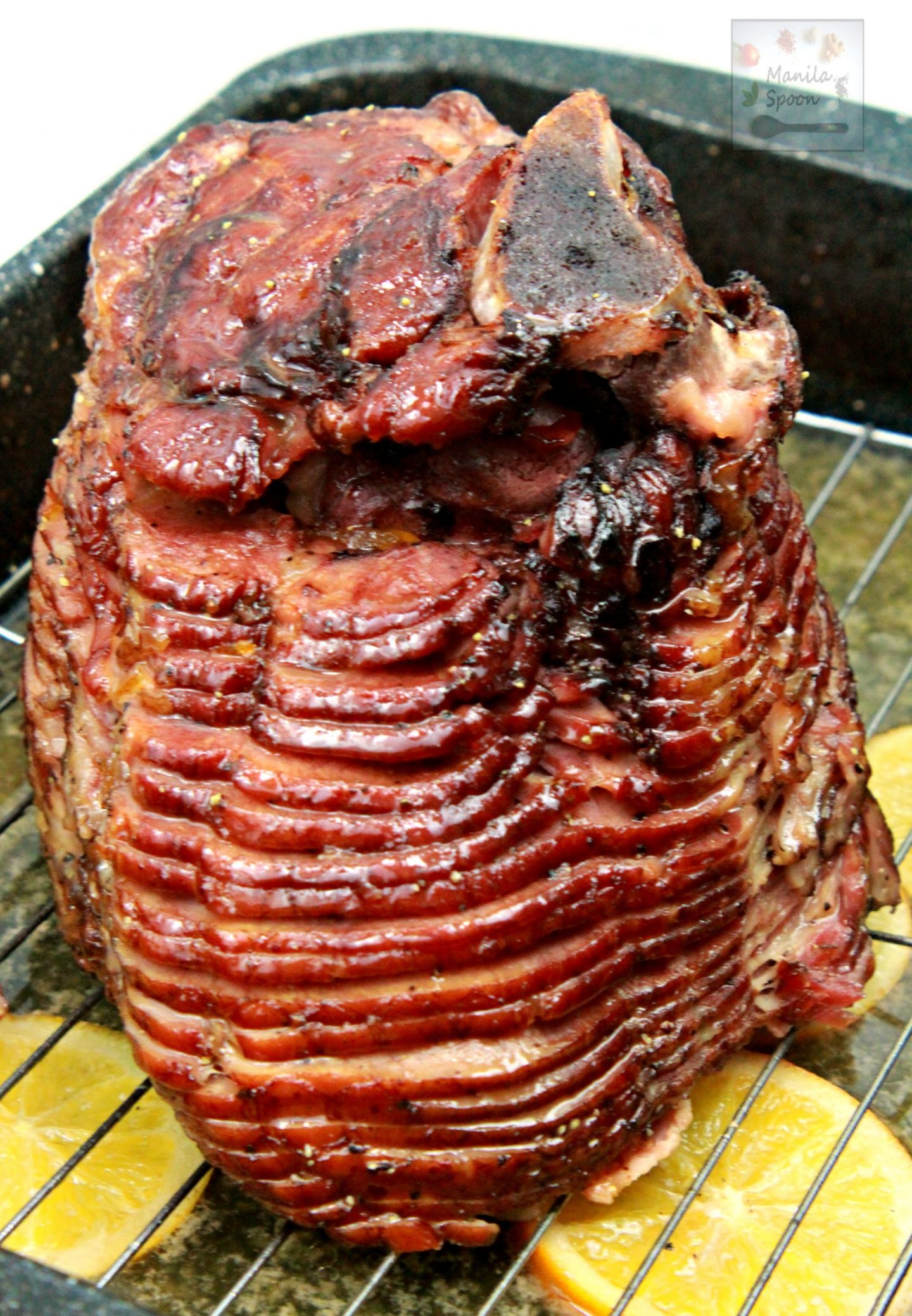 A delicious and easy glaze to jazz up your favorite ham this Easter or for any holiday. Honey and marmalade with some dijon mustard gives this glaze such a distinct and tasty flavor!