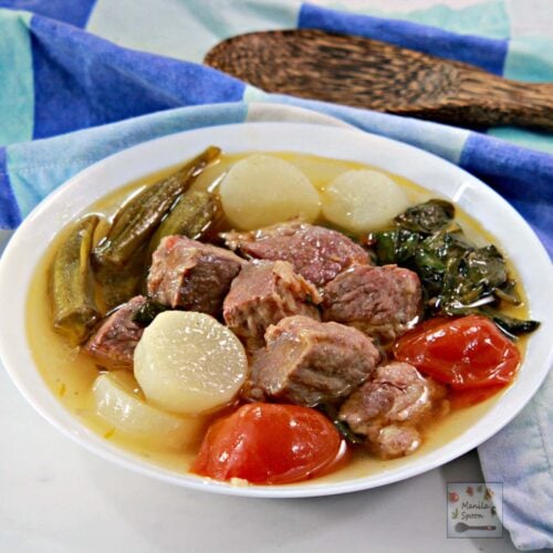 Slow Cooker Sinigang na Corned Beef (Corned Beef in Sour Soup) Manila