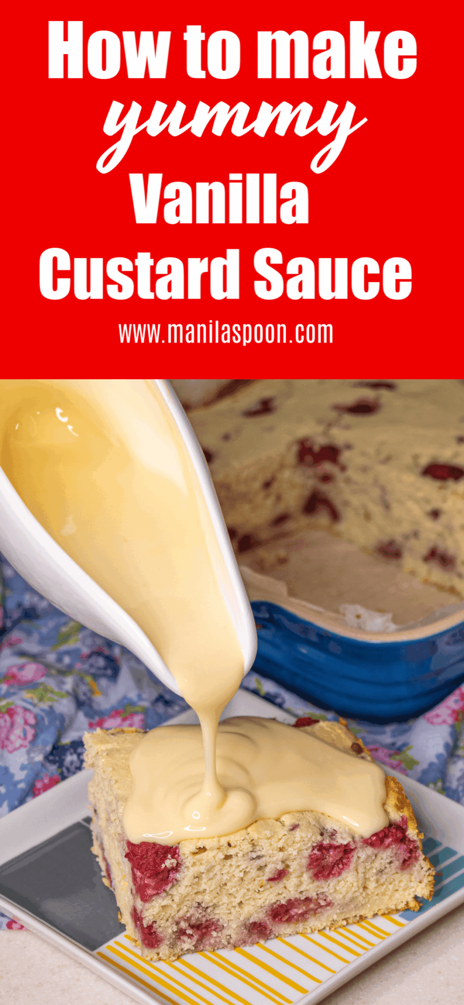 How to make Yummy Vanilla Custard Sauce (Creme Anglaise) Manila Spoon