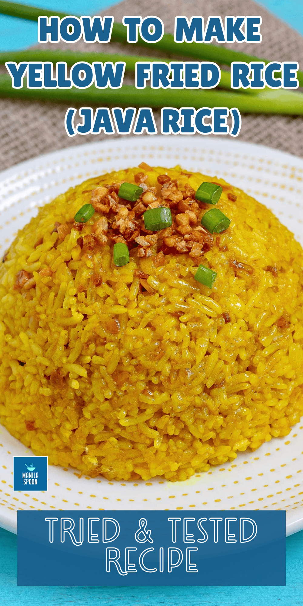 Java Rice / Yellow Fried Rice Image Pin