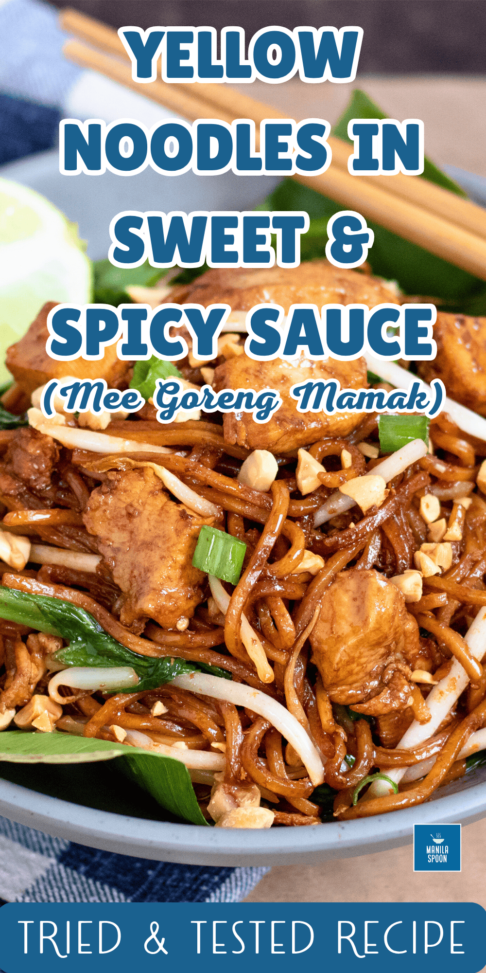 Sweet, spicy, and irresistibly flavorful! This Yellow Noodles in Sweet and Spicy Sauce (Mee Goreng Mamak) is a Malaysian favorite that’s bursting with taste in every bite. Quick, easy, and absolutely delicious — a must-try Asian noodle dish you’ll crave again and again!