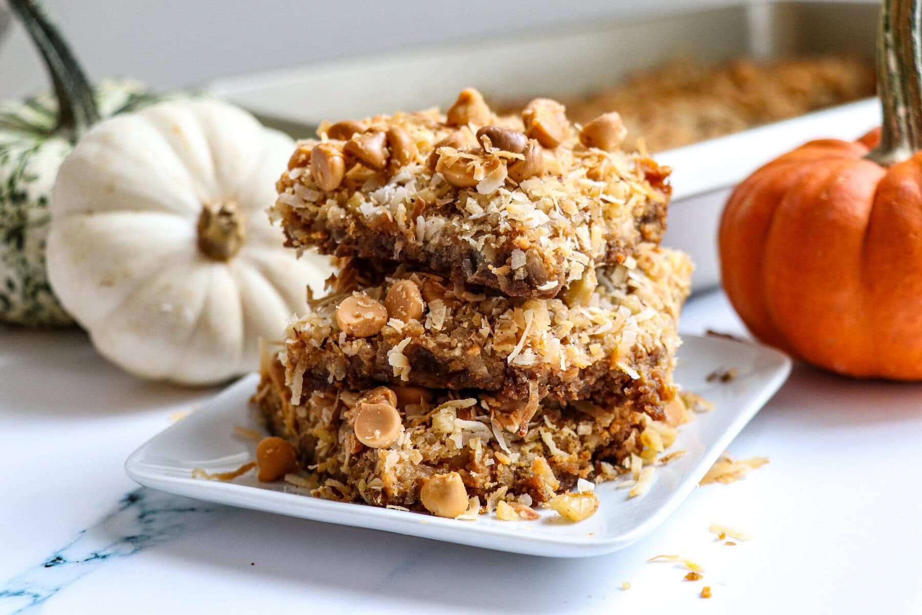 Easy Magic Pumpkin Bars (7-Layer Bars)