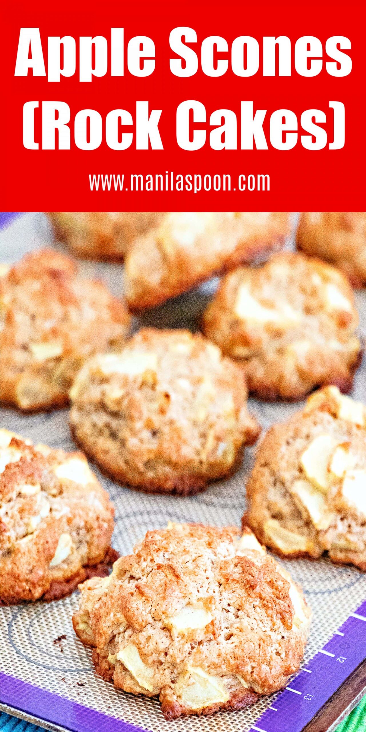 Scone Style Rocks Apple Scones (Rock Cakes) - Manila Spoon