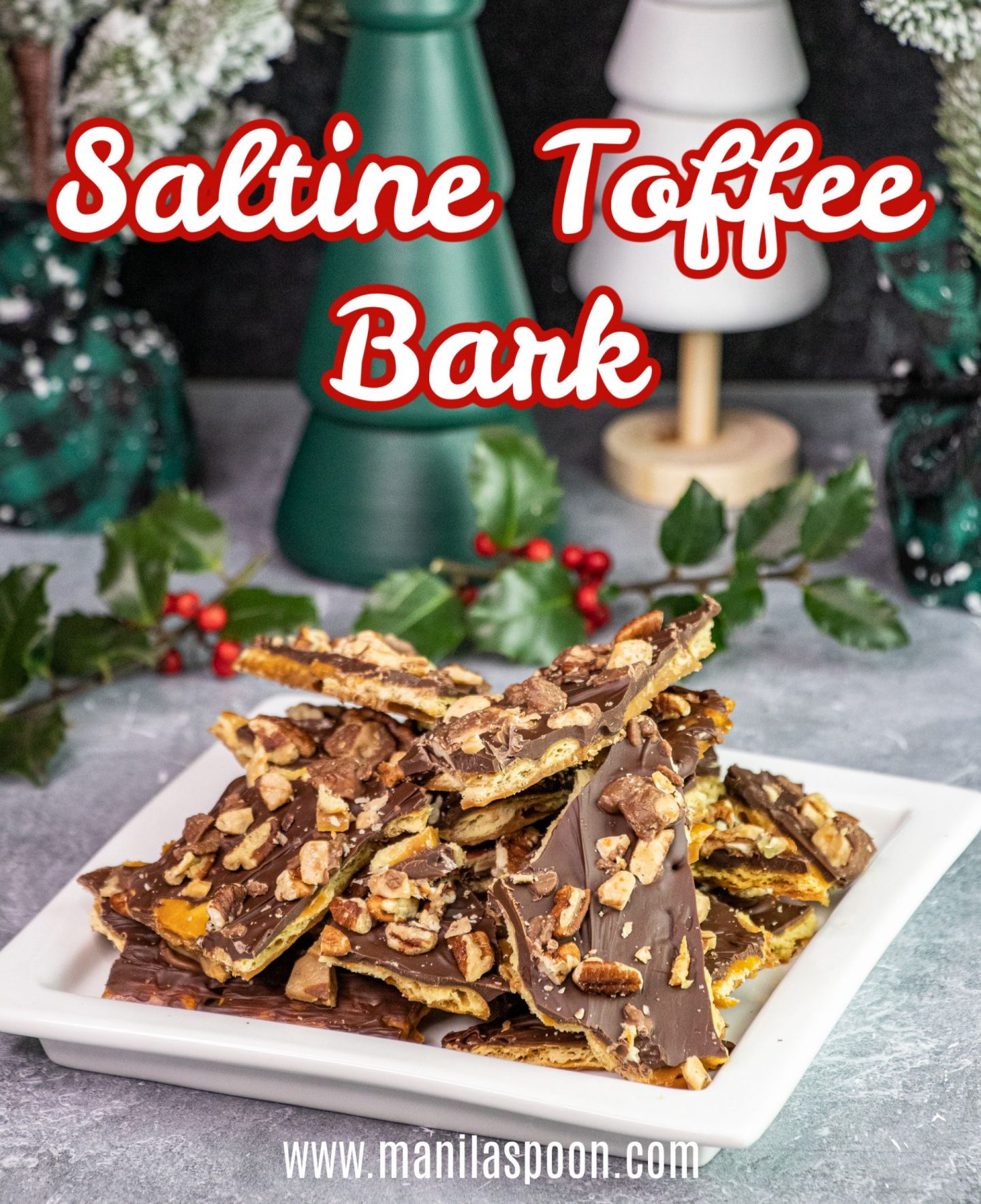 So deliciously addictive (hence the name!), these Saltine Toffee Bark (AKA Christmas Crack) tastes sweet, salty, chocolaty, and just 20 minutes or less to make! It reminds me of brittle candy but oh-so-much-better and so much simpler to make! Perfect as a holiday gift!