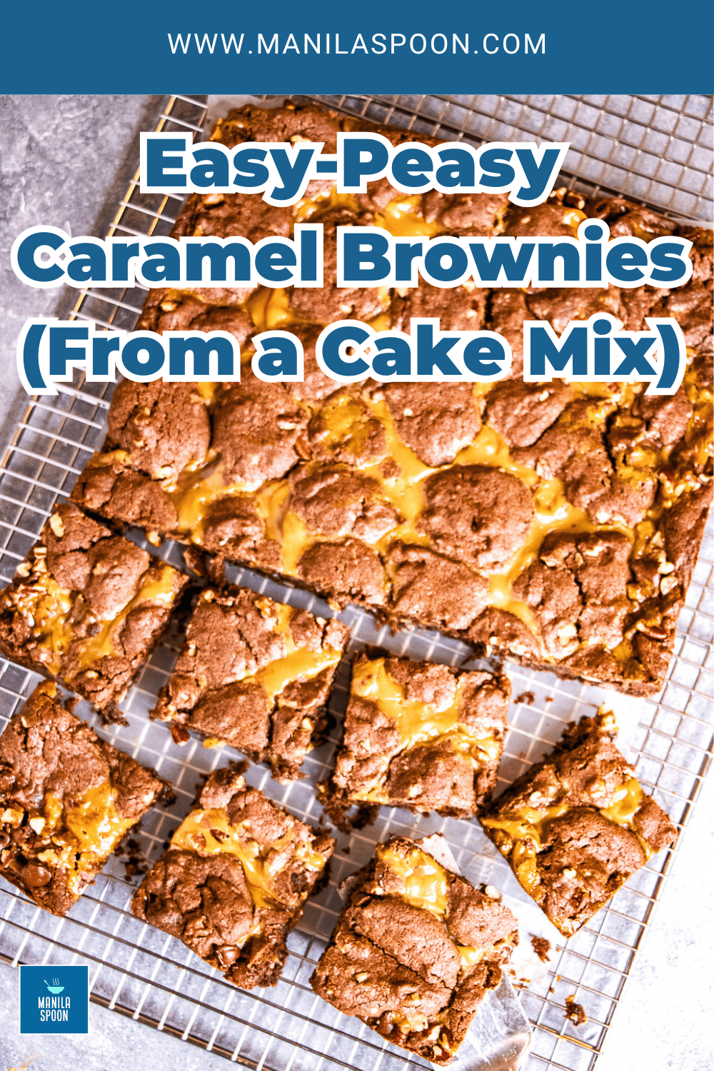 Caramel Brownie slices