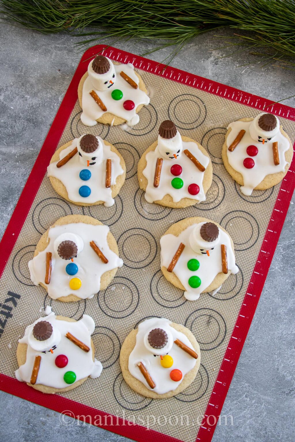 Melted Snowman Sugar Cookies - Manila Spoon