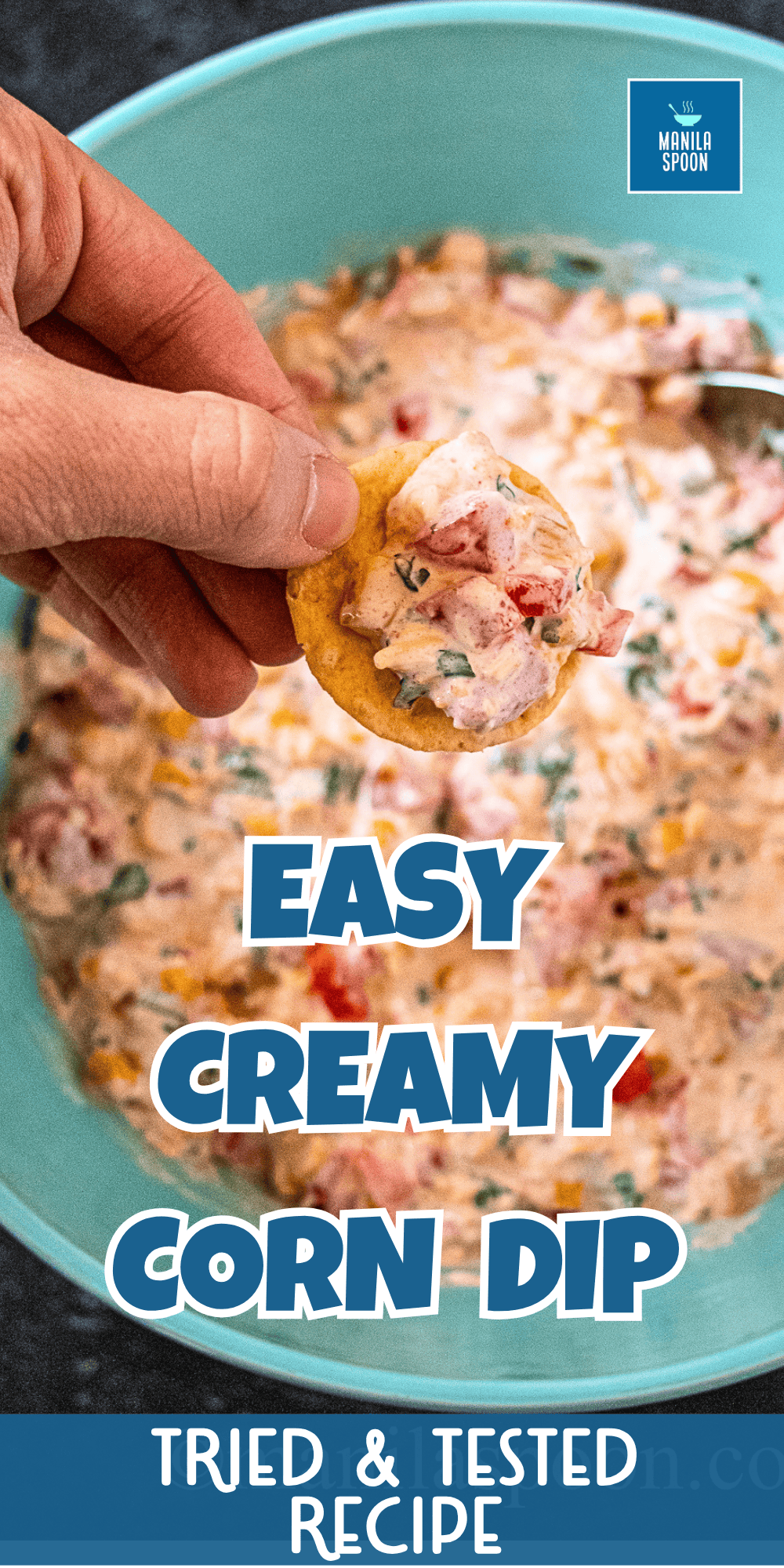 Easy Creamy Corn Dip (Crack Corn Dip) made with Mexican corn, cheese, sour cream, mayo, and jalapeños. Perfect make-ahead appetizer for parties, game day, and potlucks. Serve cold or baked!