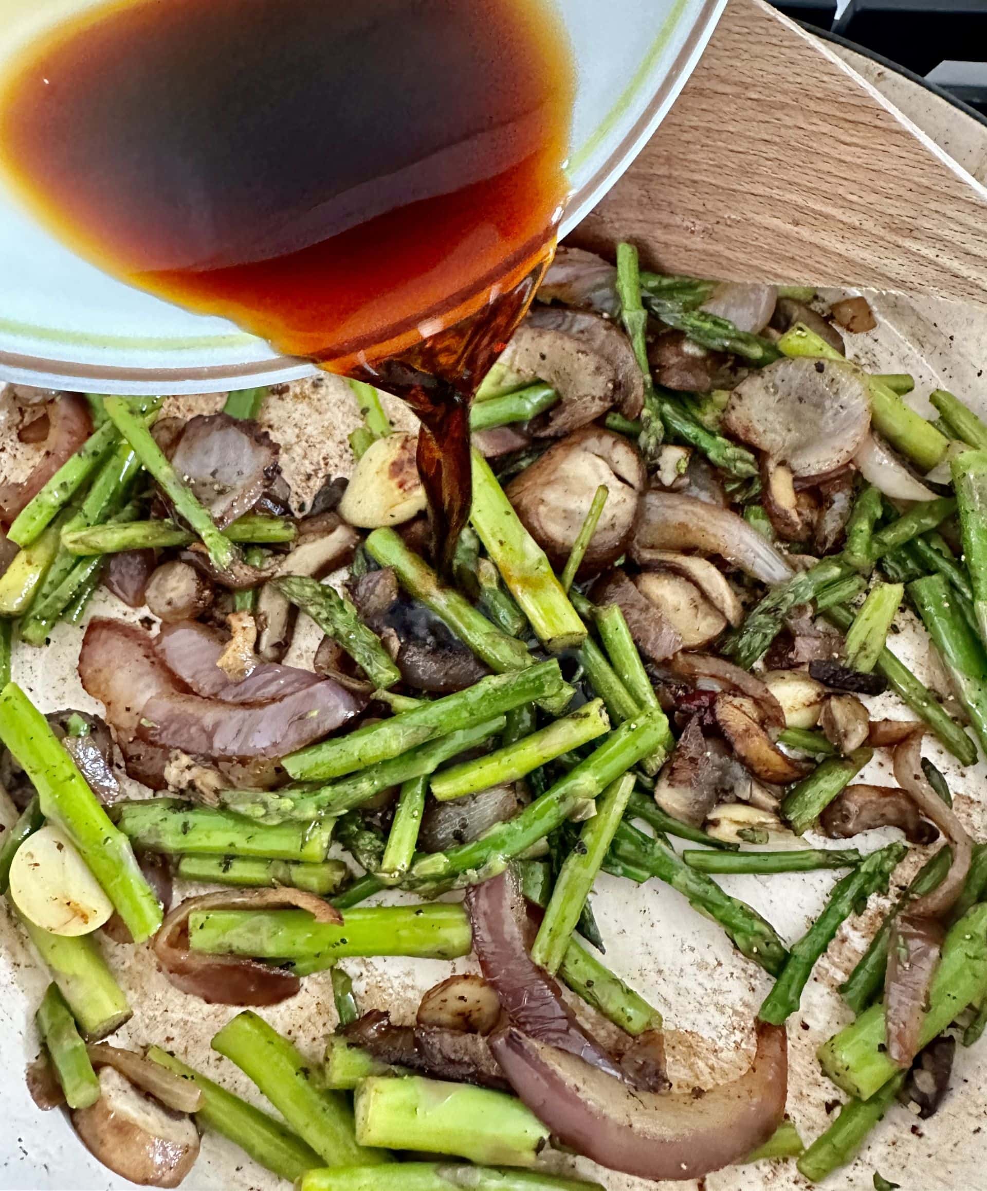 Asparagus with Bacon and Mushrooms Manila Spoon