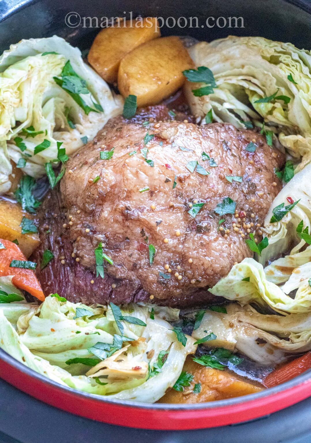 Slow Cooker Corned Beef Cooked in Beer Manila Spoon