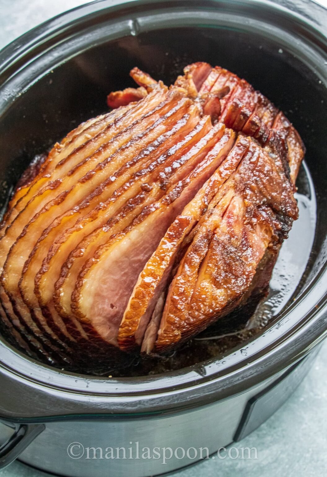 Easy Slow Cooker Ham - Manila Spoon