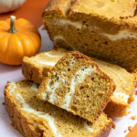 Pumpkin Bread with Cream Cheese Filling Story Poster Image