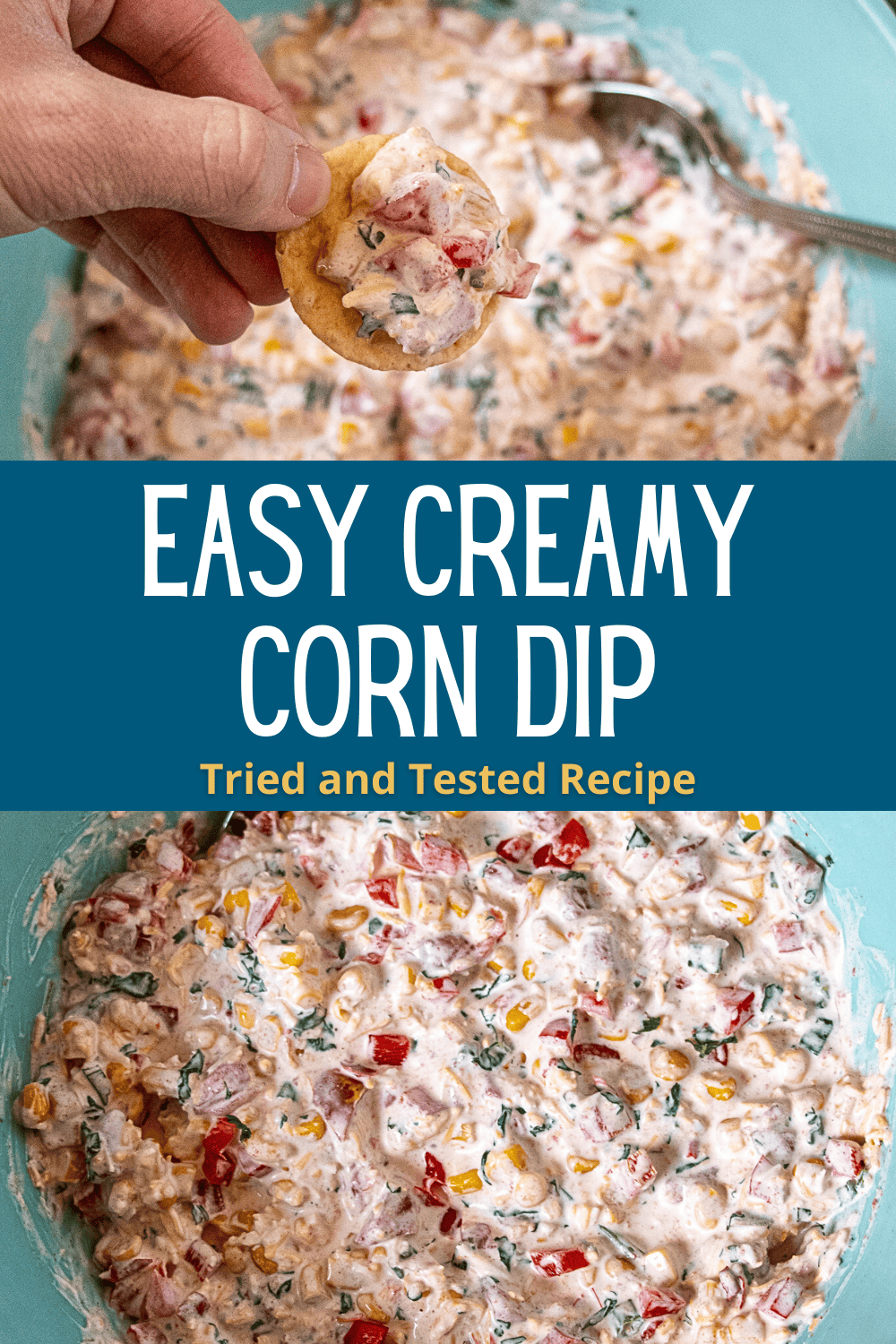 Easy Creamy Corn Dip (aka Crack Corn Dip) Pin