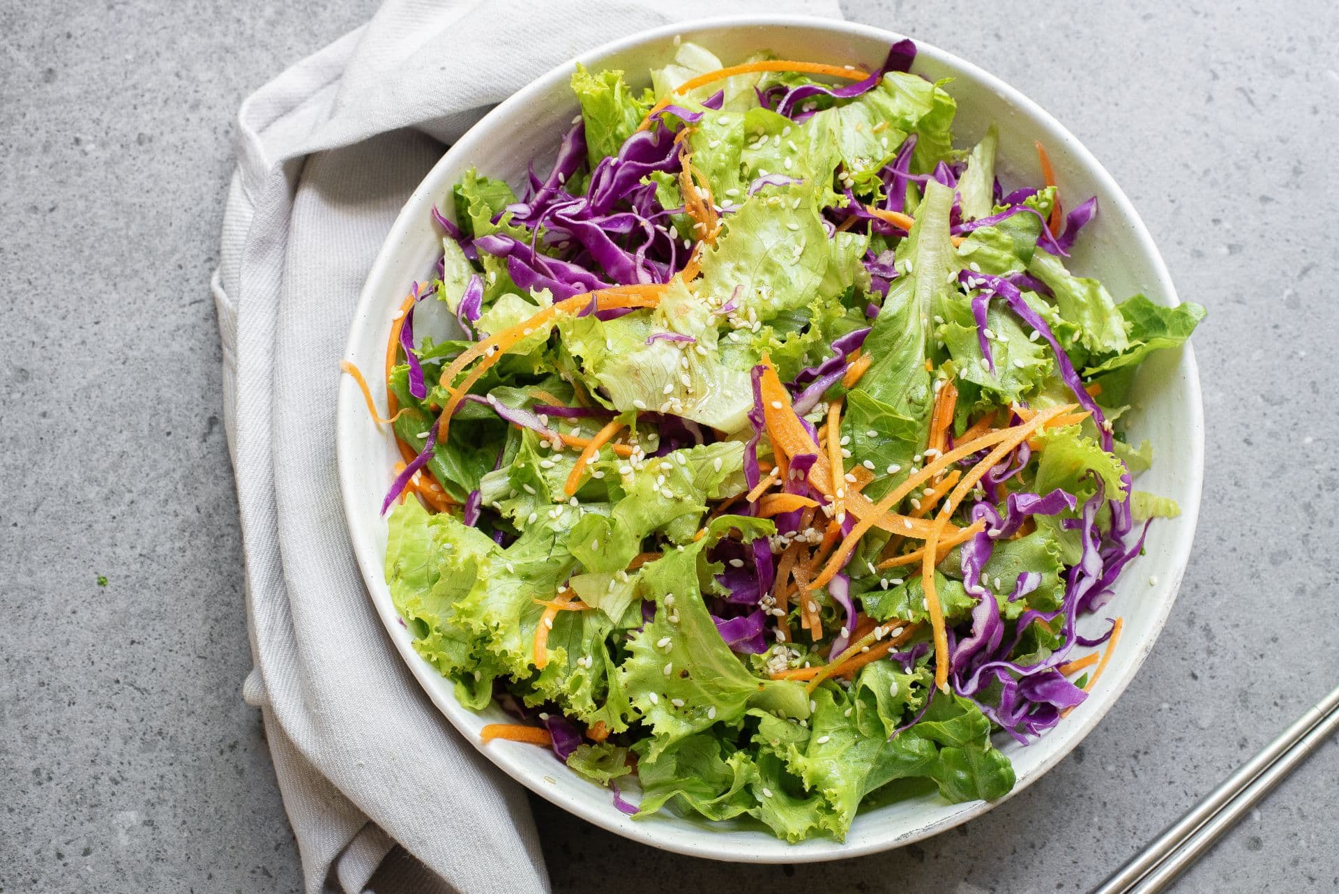Easy Asian Salad with Sesame Dressing-image
