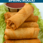 These crunchy and delicious spring rolls (classic lumpia) are the perfect appetizers for any party and make great snacks, too. This can be made fully vegetarian, or a small amount of meat may be added as well.