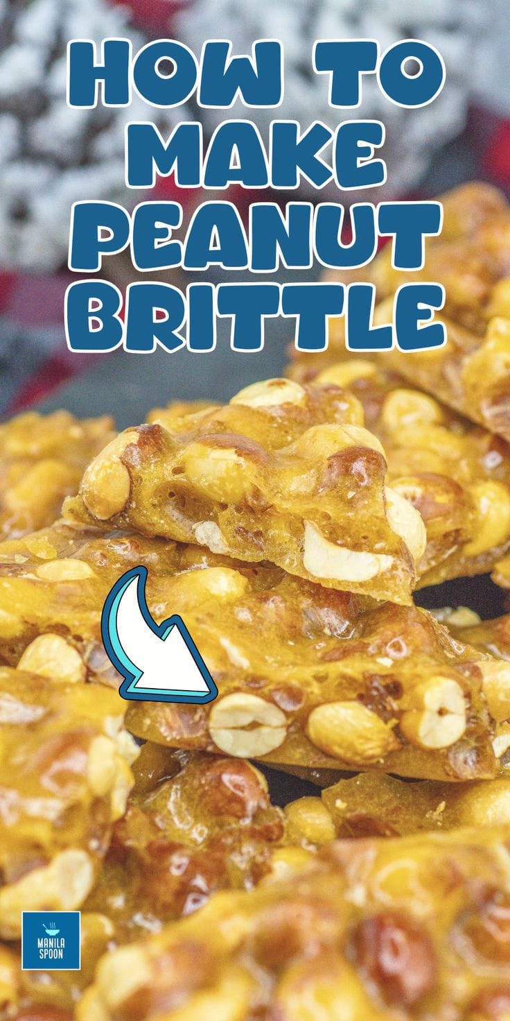How to make peanut brittle image pin
