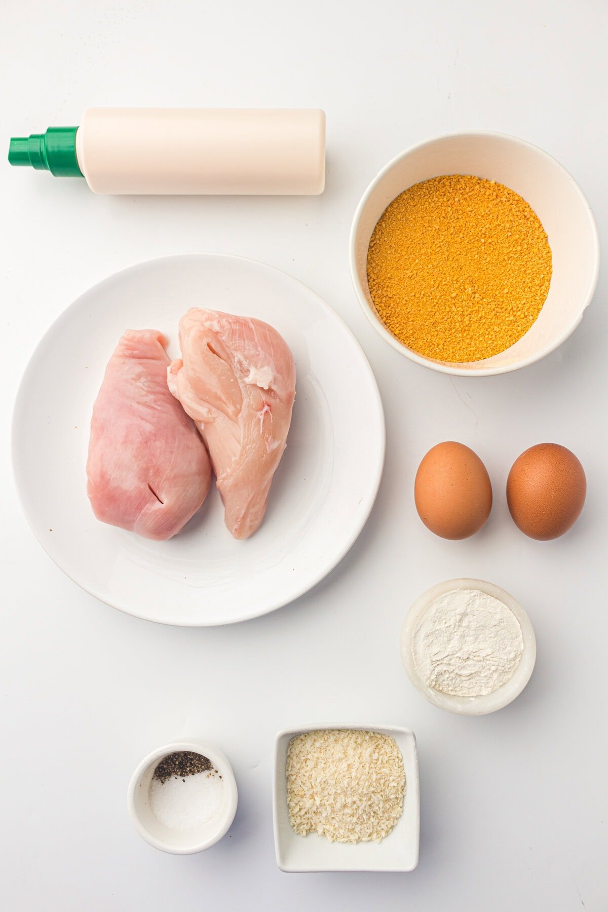 Ingredients for Air Fryer Chicken Cutlets