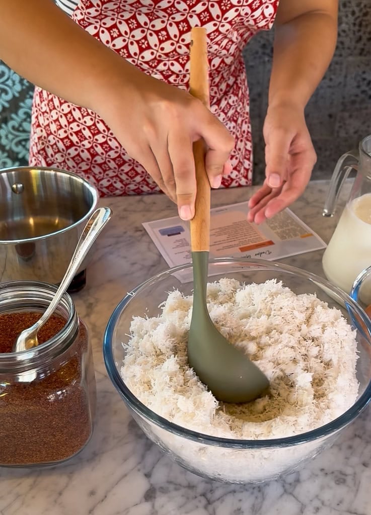 freshly shredded coconut