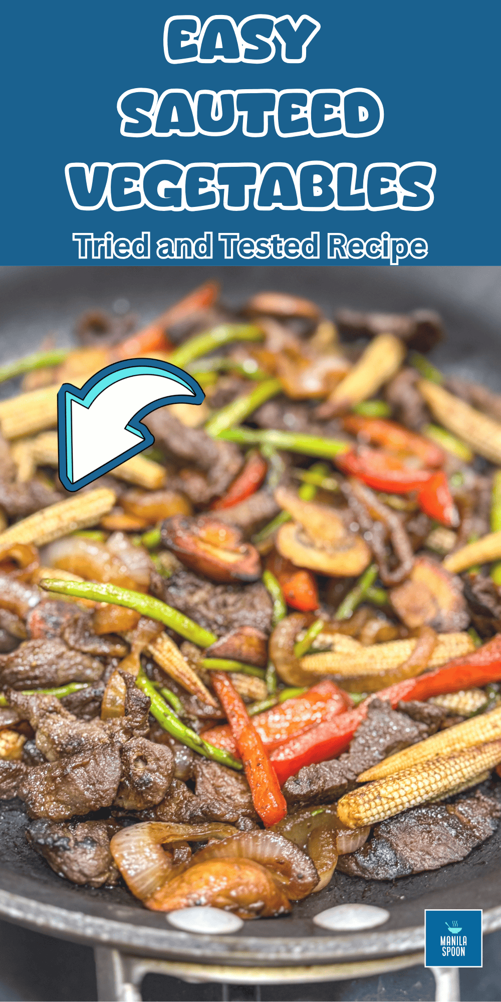 sautéed vegetables image pin