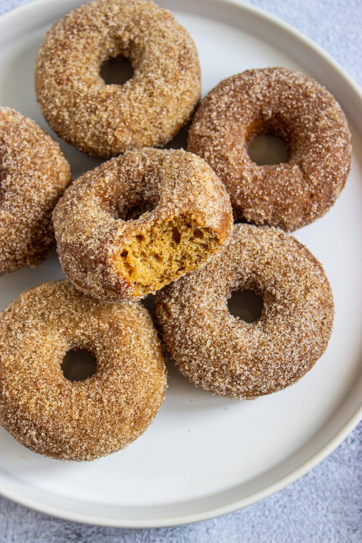 spiced apple cider baked donuts