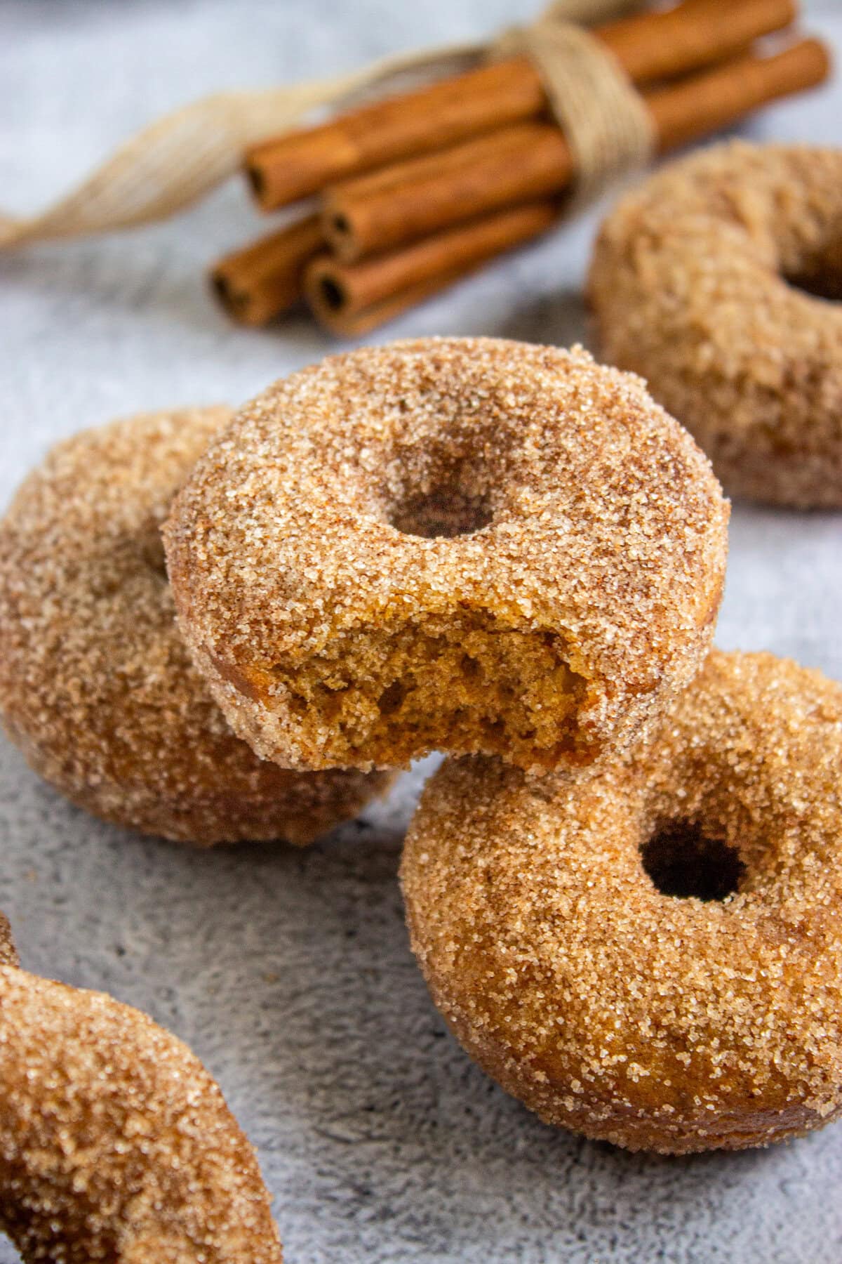 spiced apple cider baked donuts